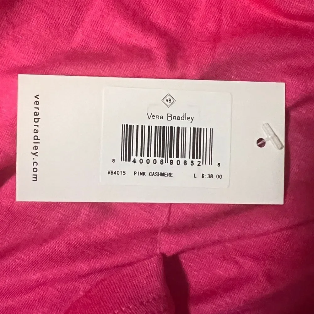 Vera Bradley Cadence Essential Tee Pink Cashmere Sleep Shirt Large NWT